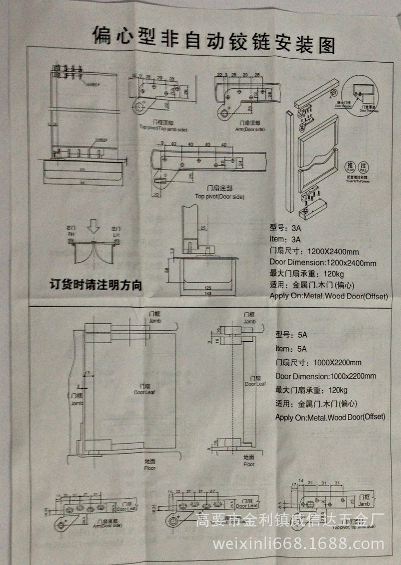 金属门加工